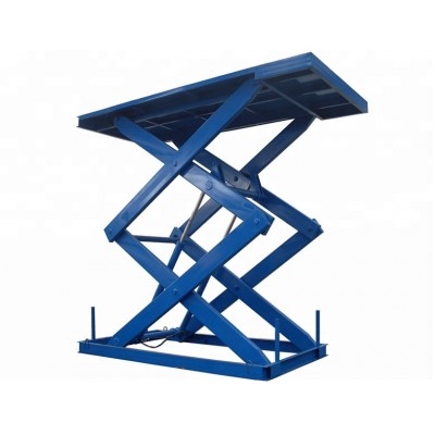 Hydraulic man lift Stationary cargo scissor elevator